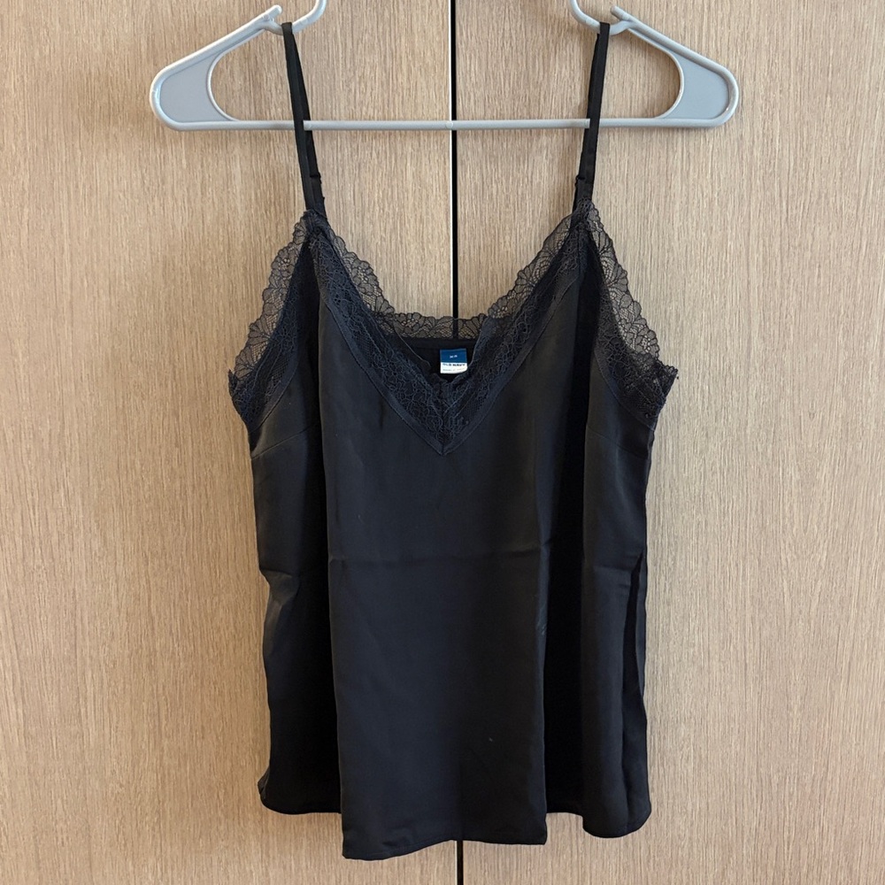 Old Navy Black Lace-Trim Camisole Top